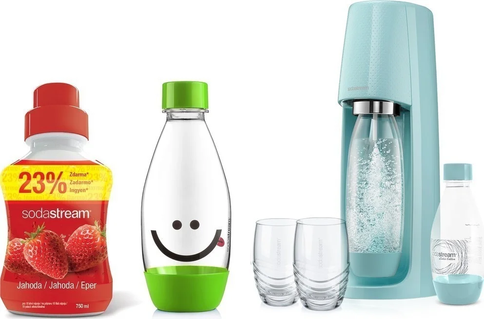 Ověřený SodaStream sada výprodej Spirit modrý
