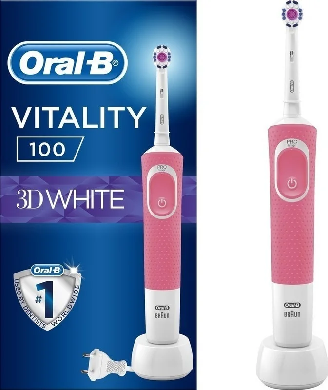 Originální Oral-B VITALITY 100 3D White Pink