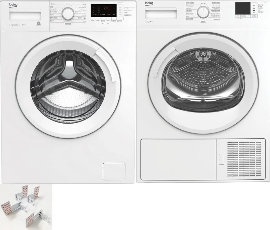 Poslední Šance Set Beko HDF 7412CSRX + Beko WTE 7612 CSX0 + 2978240100 mezikus