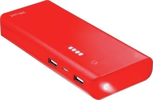 Originální TRUST PRIMO Power bank 10000 mAh red