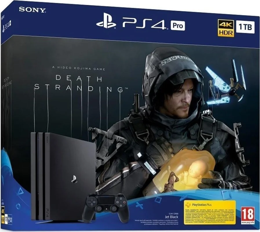 Nová Kolekce Sony PS4 Pro 1TB black + Death Stranding
