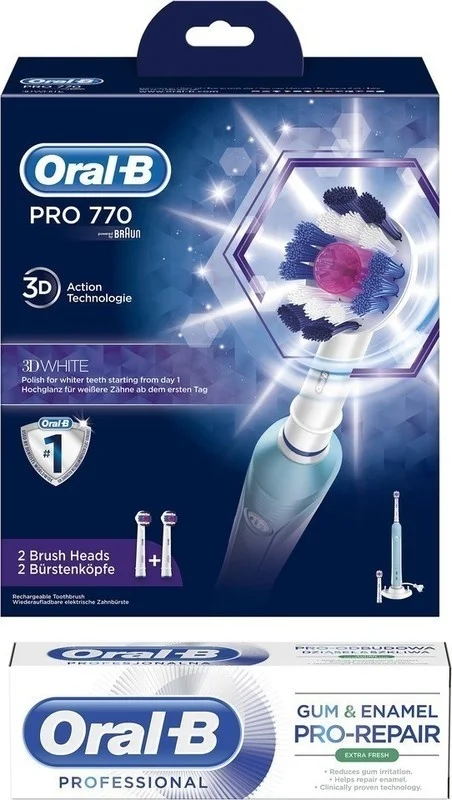 Oral-B PRO 770 Cross Action + zubní pasta Sezónní Sleva