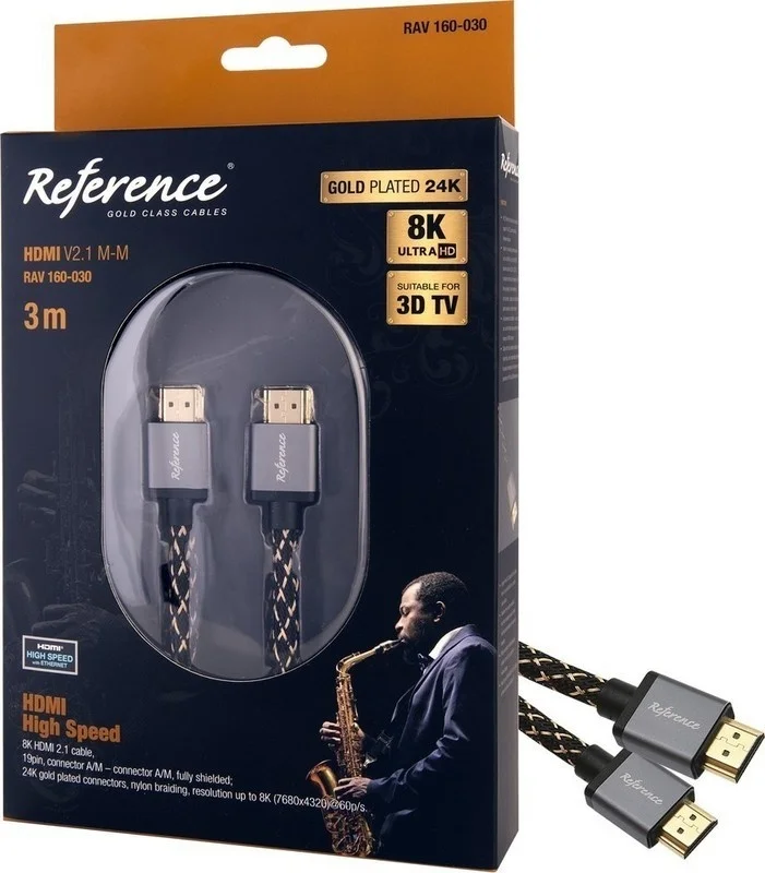 Reference RAV 160-030 HDMI V2.1 M-M 3m Doprava Zdarma