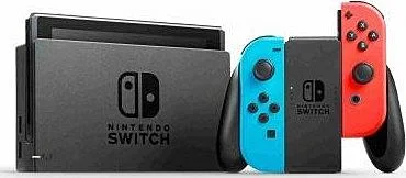 Bezpečná Platba Nintendo Switch console with neonred&blue