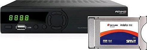 Amiko DVB-S2/T2 + SMIT CA Irdeto CI+ Nejlepší Cena