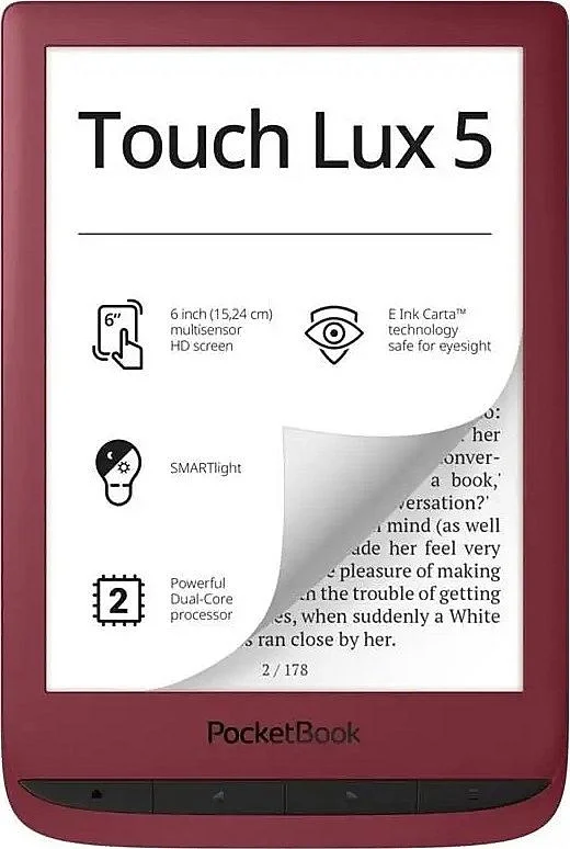 Akční Nabídka PocketBook 628 Touch Lux 5 Red