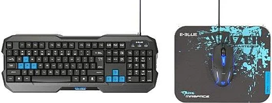 E-BLUE Sada Polygon - klávesnice, myš, podložka Expresní Doručení