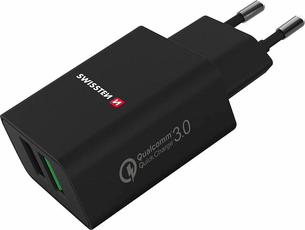 Bezpečná Platba Swissten ADAP.2x USB QC 3.0 23W