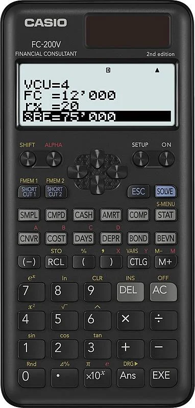 Bezpečná Platba Casio FC 200 V 2E