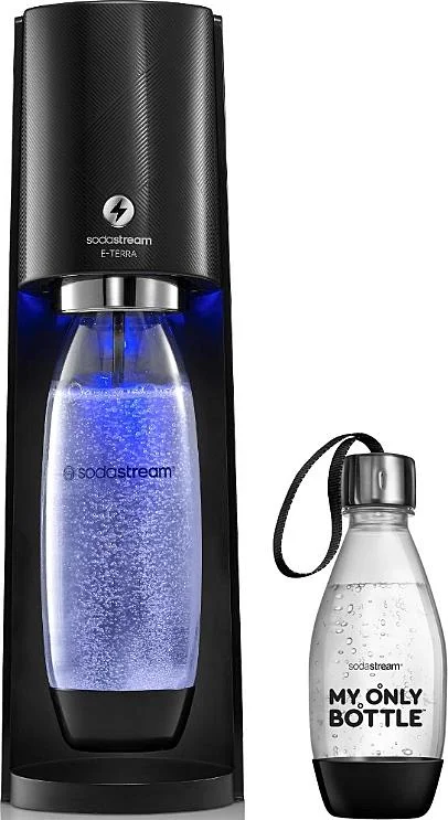 SodaStream E-terra + lahev MOB Černá Vysoce Kvalitní
