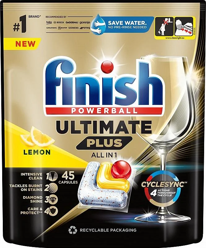 Oblíbený Finish Ultimate Plus Lemon 45 ks