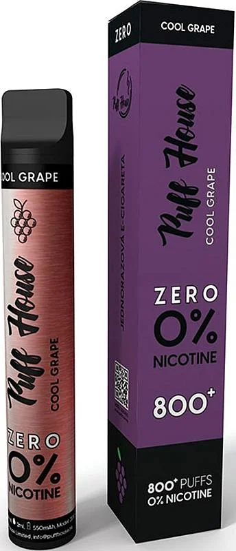 Cenový Hit Puff House ZERO 800 COOLGRAPE
