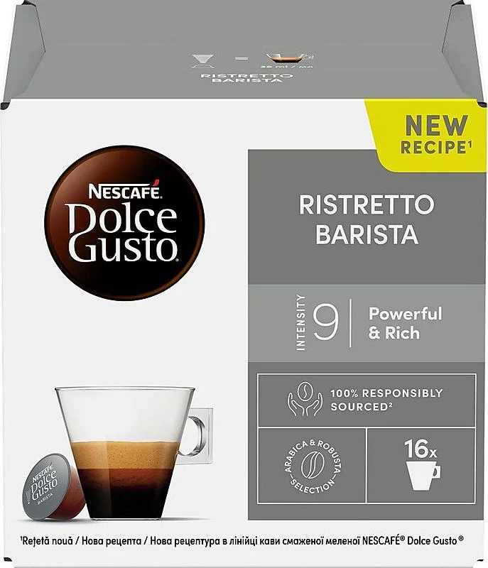 Vrácení Zdarma Nescafé NESTLE DG RISTRETTO BARISTA 16 ks