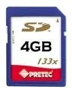 Originální Pretec SD 4GB 133x
