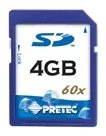 Pretec SD 4GB 60x Finální Výprodej