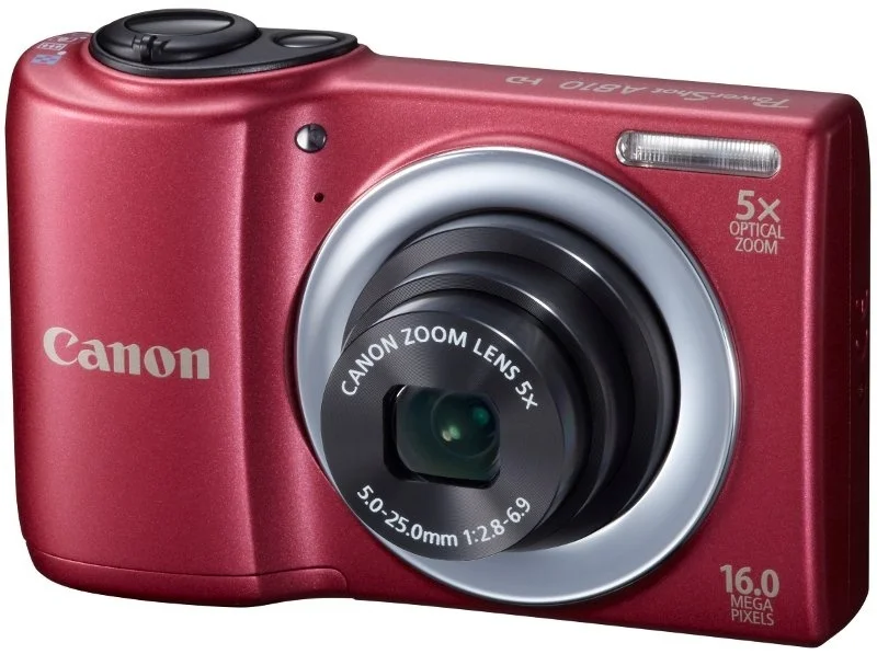 Canon PowerShot A810 Red Sleva