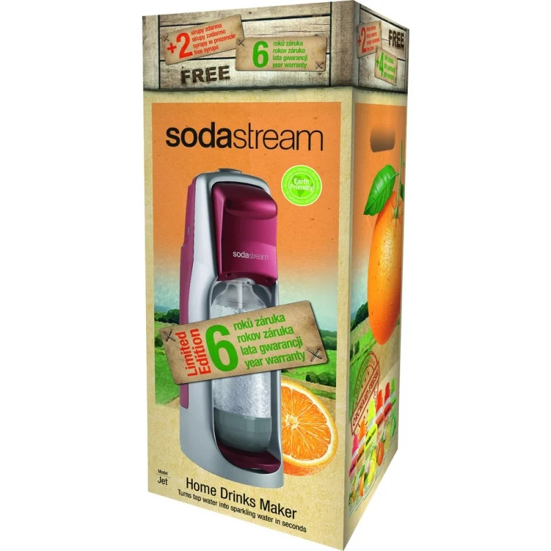 Autentický SodaStream JET RED/SILVER CITRUS
