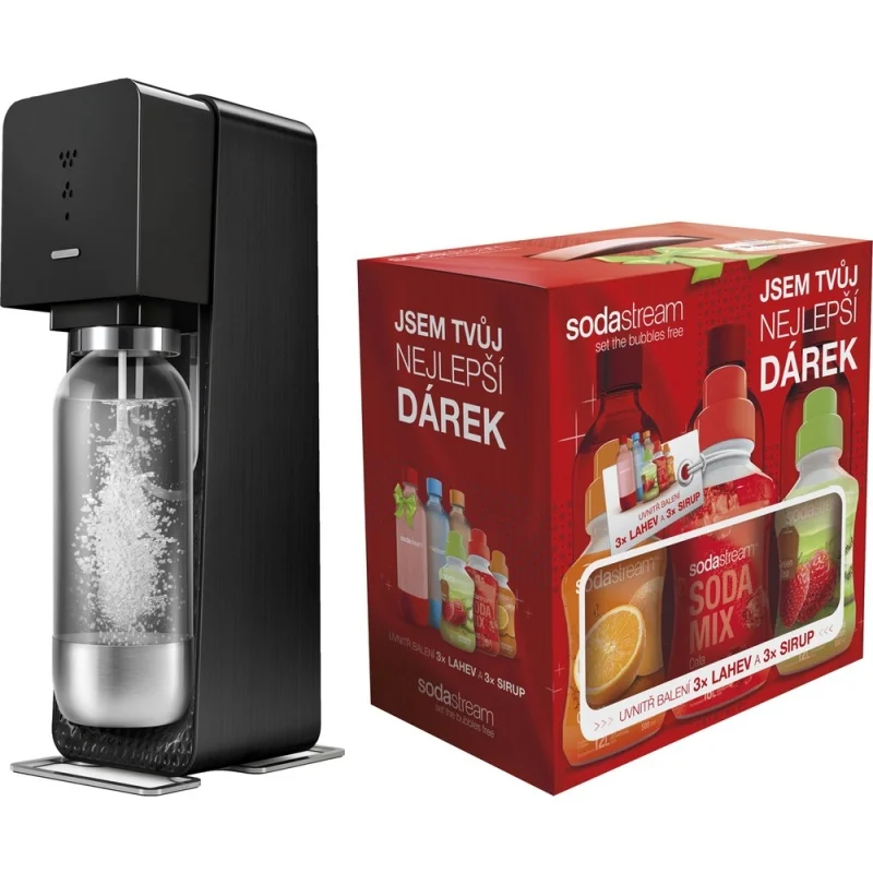 SodaStream SOURCE BLACK + dárek 6v1 Sleva