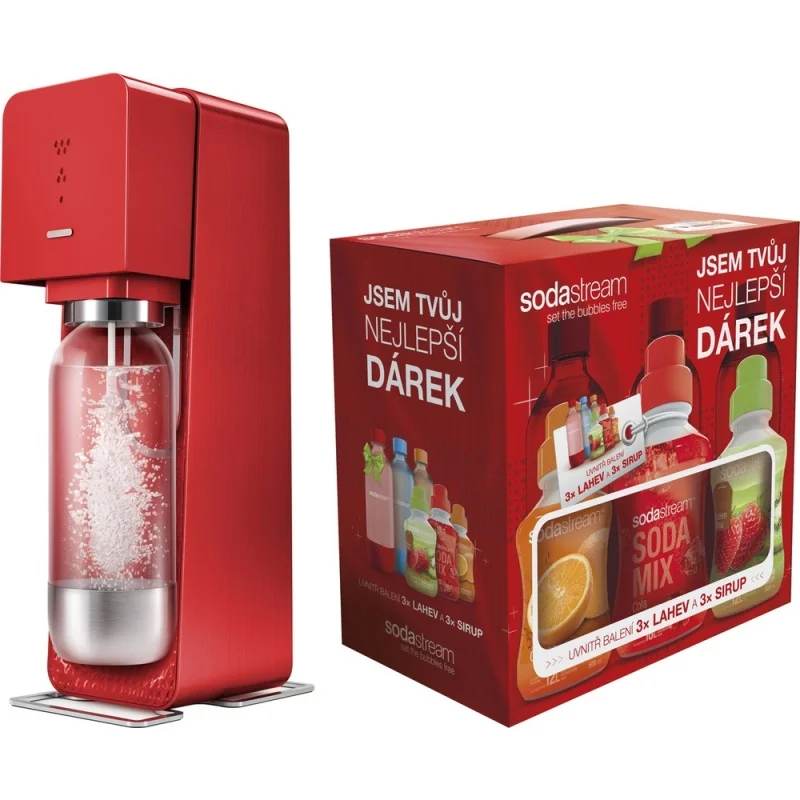 Cenová Bomba SodaStream SOURCE RED + dárek 6v1