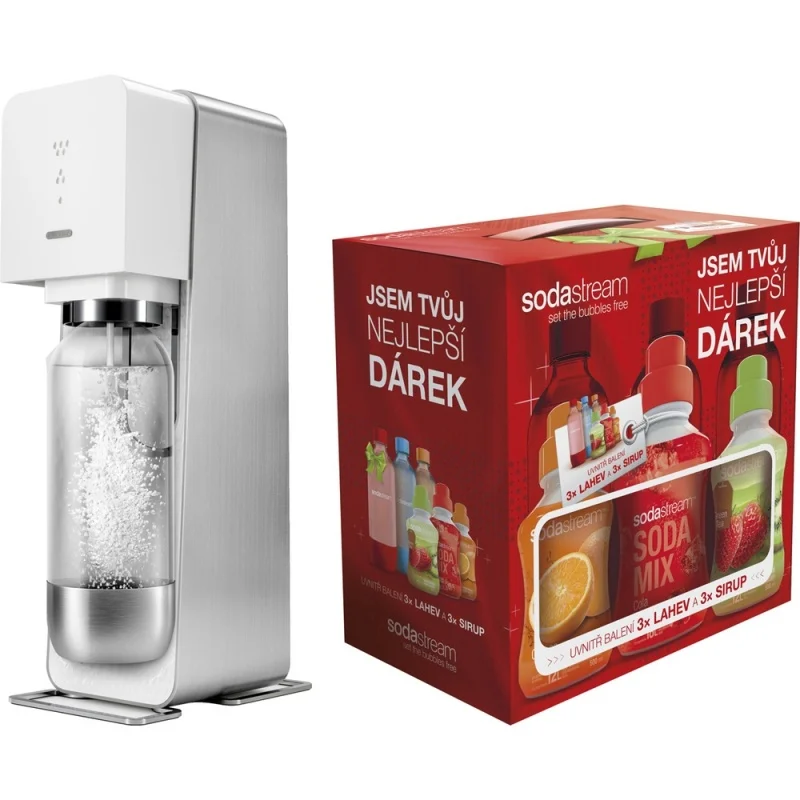 SodaStream SOURCE White + dárek 6v1 Akční Cena