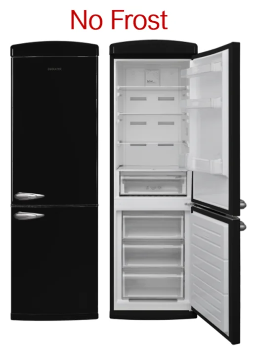 Koupit Online Geratek Miami KG 3300 B černá RETRO lednice s No Frost - ihned k expedici