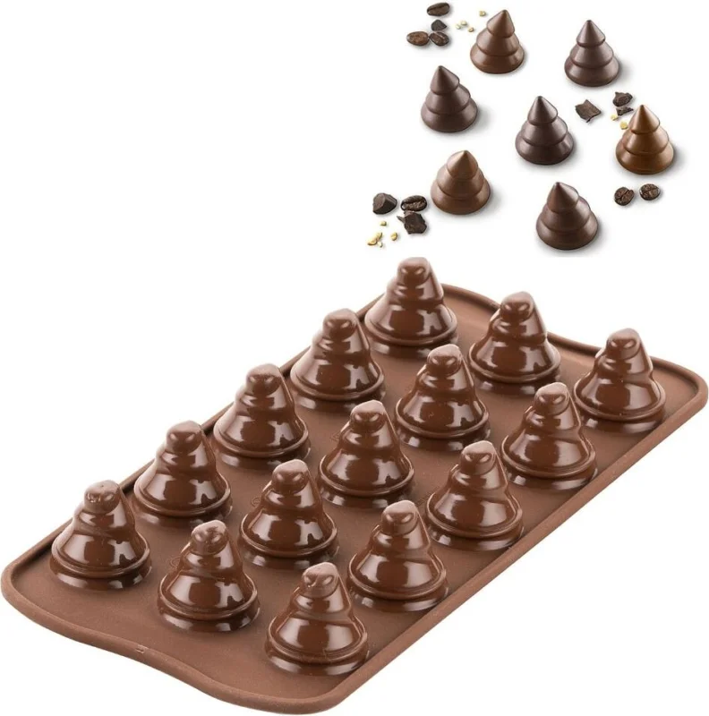 Rychlé Dodání Forma na cukrovinky Choco Trees silikonová